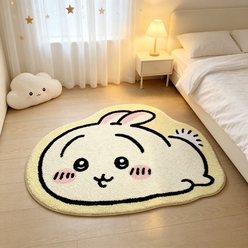 Sustainable Living Products - -Chiikawa！！！ Cartoon Rug Anime Hachiware Usagi